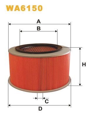 WIX FILTERS Õhufilter WA6150